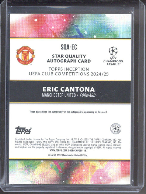 2024-25 Topps UCC Inception Eric Cantona Autograph /25