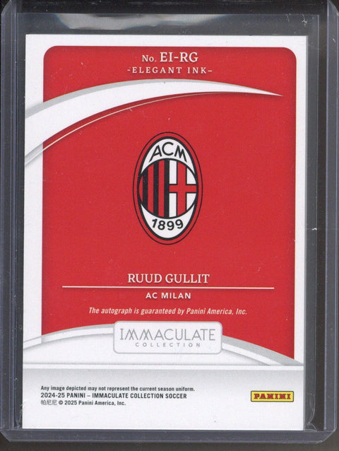 2024-25 Panini Immaculate Ruud Gullit Autograph /10