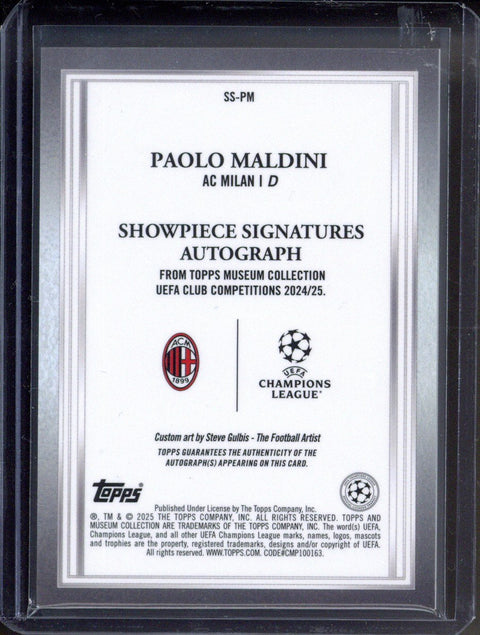 2024-25 Topps Museum Paolo Maldini Autograph /50 #SS-PM