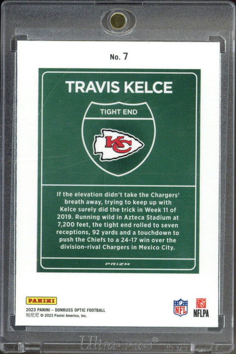 2023 Panini Donruss Optic Travis Kelce International Downtown #7