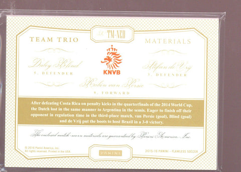 2016 Flawless Blind Van Persie De Vrij Team Trio Materials /20