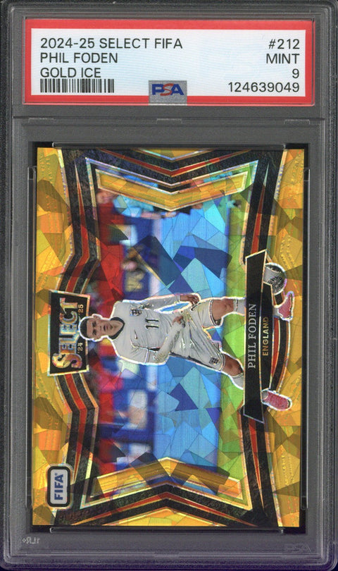 2024-25 Select FIFA Phil Foden Gold Ice /10 #212 PSA 9