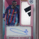 2022-23 Topps Merlin Chrome UCC Ousmane Dembele Auto Patch Match Ball Signature