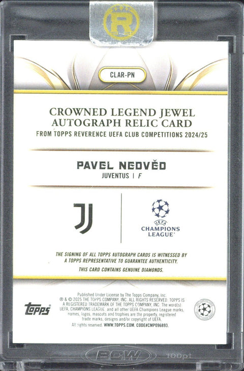 2025 Topps Reverence Pavel Nedved Autograph CLAR-PN /5