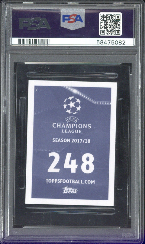 2017 Topps UCL Sticker Kylian Mbappe #248 PSA 10