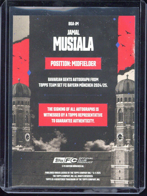 2024-25 Topps Team Set FC Bayern München Jamal Musiala Autograph /99