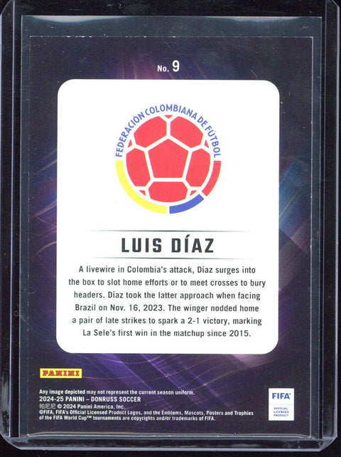 2024-25 Panini Donruss Luis Diaz Night Moves #9