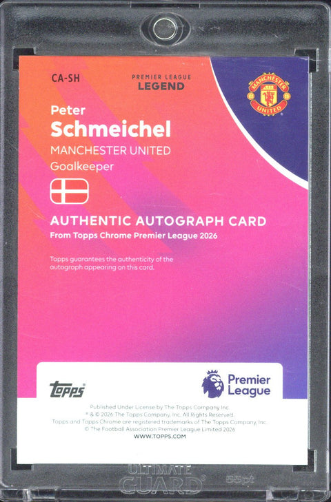 2026 Topps Chrome Peter Schmeichel Autograph /25 Sapphire