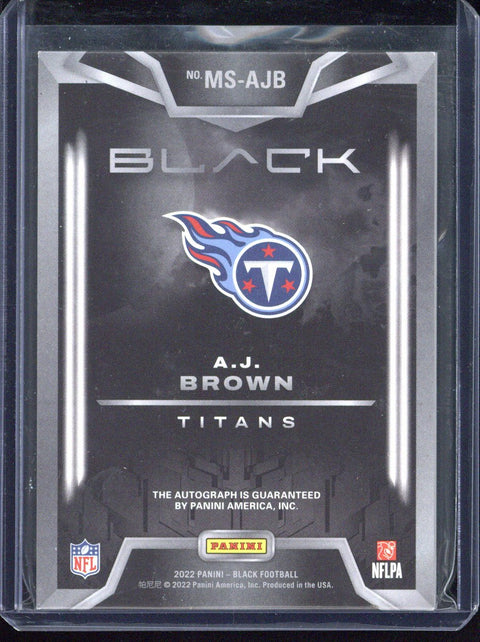 2022 Panini Black A.J. Brown Autograph /50