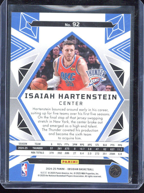 2024-25 Panini Obsidian Isaiah Hartenstein