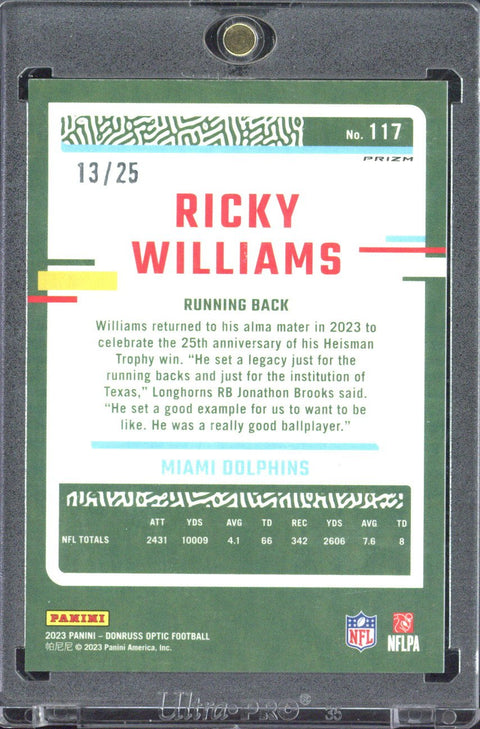 2023 Panini Donruss Optic Football Ricky Williams /25 #117