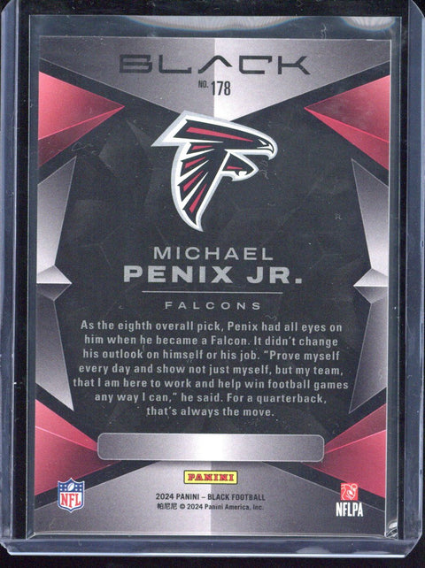 2024 Panini Black Football Michael Jr. RC 1/1 #178