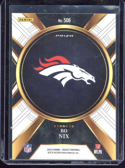 2023 Panini Select Football Bo Nix RC #506