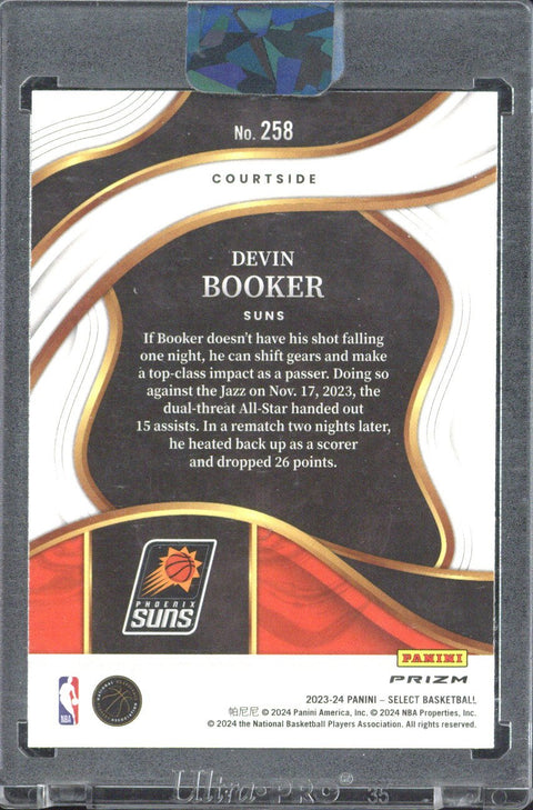 2023-24 Panini Select Devin Booker Courtside Elephant Prizm #258