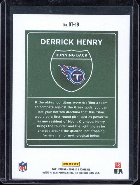 2021 Panini Donruss Derrick Henry Downtown #DT-19