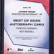 2025 Topps Bowman's Best James Wood RC Autograph /25