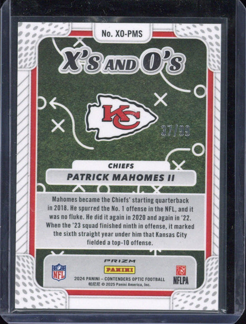 2024 Panini Contenders Optic Patrick Mahomes II /99 X's and O's #XO-PMS