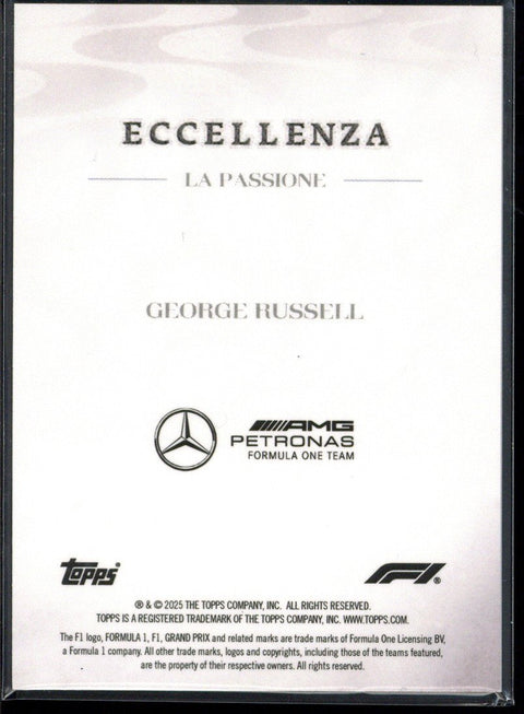 2025 Topps Eccellenza F1 George Russell /99