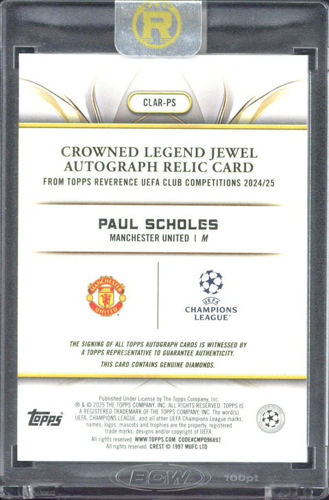 2024-25 Topps Reverence UCC Paul Scholes Autograph /10