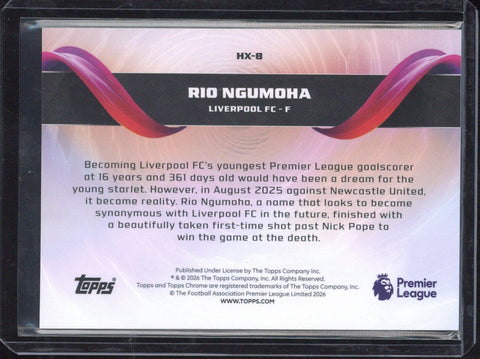 2025-26 Topps Chrome Rio Ngumoha RC Helix #HX-8