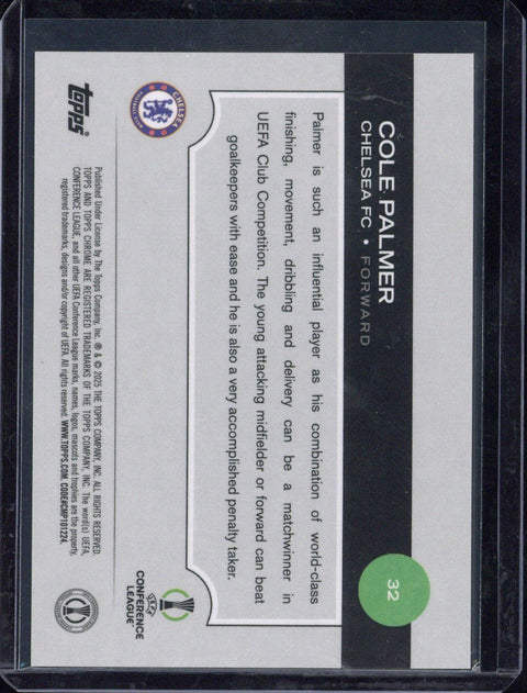 2025 Topps Chrome UCC Cole Palmer /10 #32