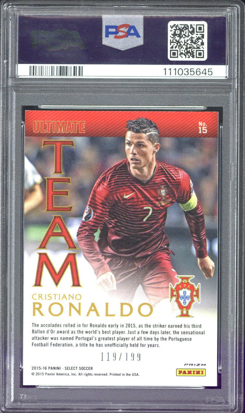 2015 Panini Select Soccer Cristiano Ronaldo Ultimate Team /199 #15