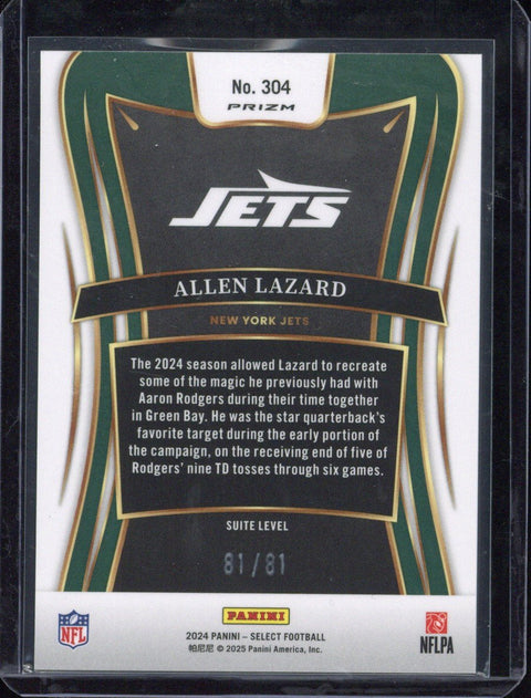 2024 Panini Select Football Allen Lazard /81 #304