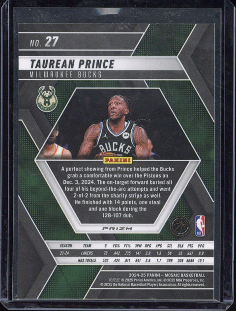 2024/25 Panini Mosaic Basketball Taurean Prince RC #27