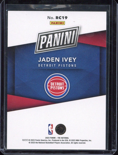 2023 Panini The National Basketball Jaden Ivey RC /199 #RC19