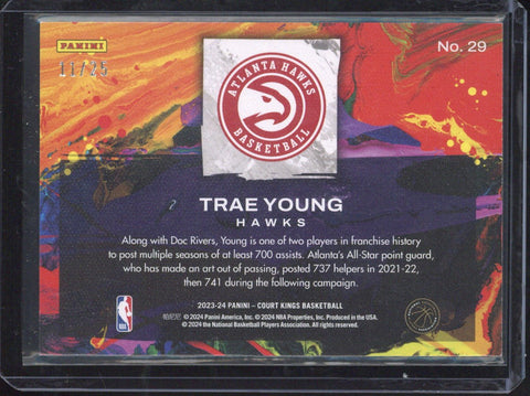2023/34 Panini Court Kings Basketball Trae Young /25 #29
