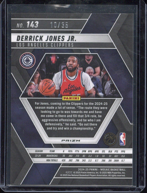 2024/25 Panini Mosaic Basketball Derrick Jones JR. /35 #143
