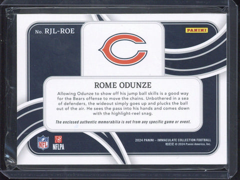 2024 Panini Immaculate Collection Football Rome Odunze RC Patch /10 #RJL-ROE