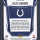 2025 Panini Phoenix Football Riley Leonard RC Patch Autograph /25 #RPS-RLD