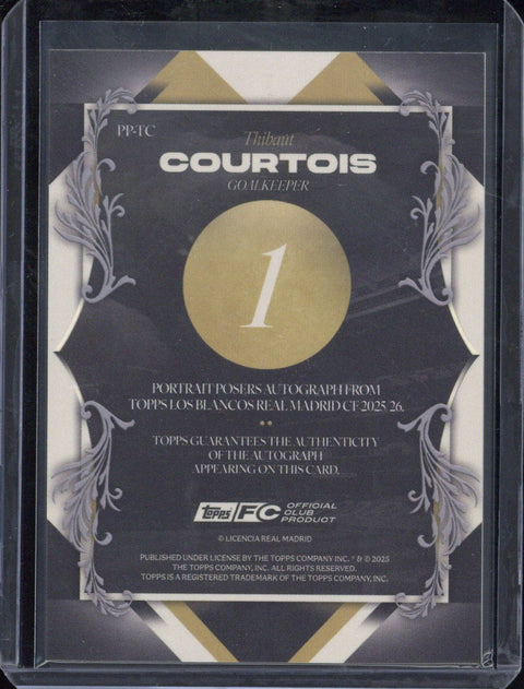 2025/26 Topps Los Blancos Thibaut Courtois Autograph #PP-TC