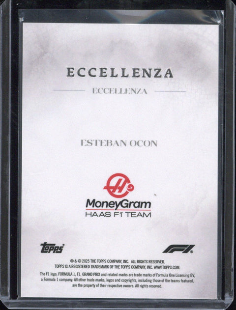 2025 Topps Eccellenza F1 Esteban Ocon /99