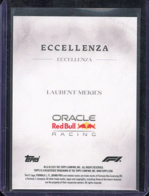 2025 Topps Eccellenza F1 Laurent Mekies /99