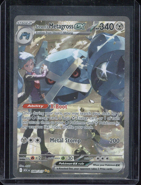 2026 Pokemon Ascended Heroes Steven's Metagross ex #289