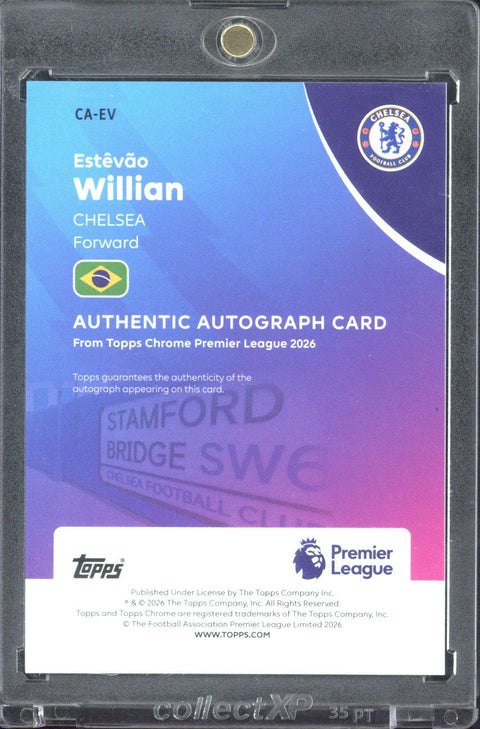 2025-26 Topps Chrome Premier League Estevao Willian RC Autograph /50 #CA-EV