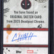 2025 Topps Deadpool Chrome Deadpool Sketch Card
