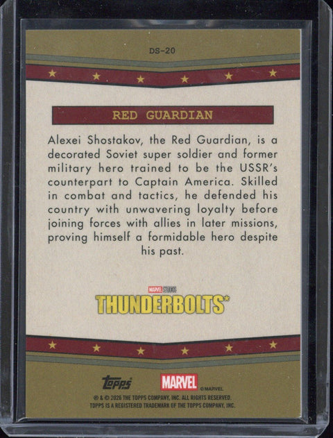 2026 Topps Marvel Red Guardian Distinguished Service /25 #DS-20