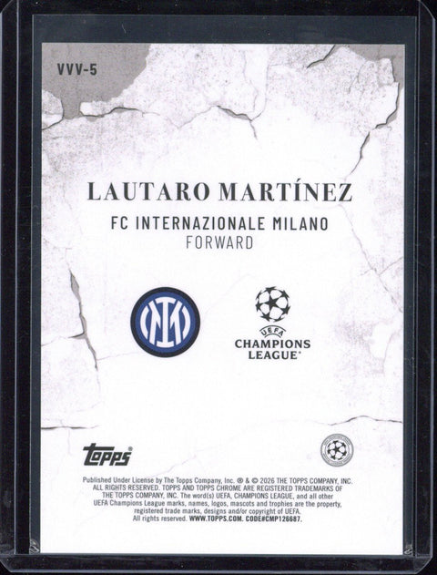 2025-26 Topps Chrome UCC Lautaro Martinez Veni Vidi Vici #VVV-5