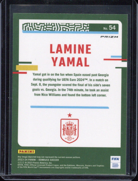 2023-24 Panini Donruss Optic Lamine Yamal RC Argyle #54