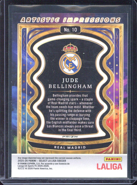 2025-26 Panini Select Jude Bellingham Artistic Impressions #10