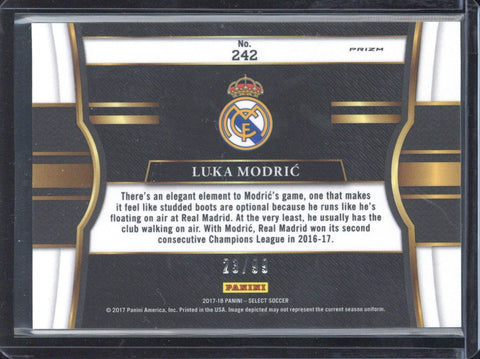 2017-18 Panini Select Luka Modric Field Level White Prizm /99 #242