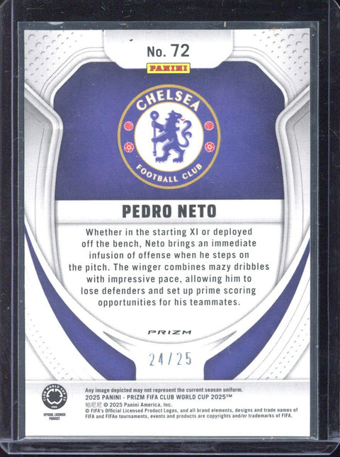 2025 Panini Prizm Club World Cup Pedro Neto /25 #72