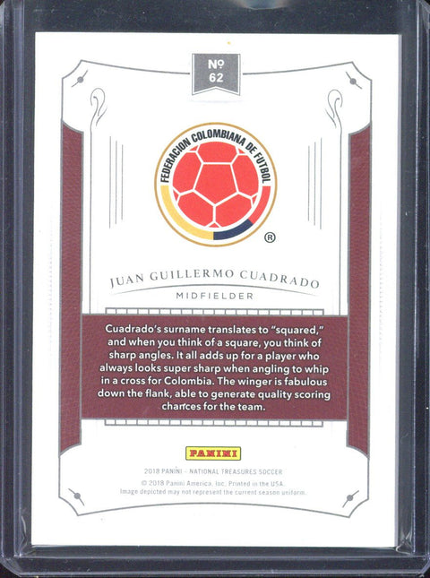 2018 Panini National Treasures Juan Guillermo Cuadrado /50