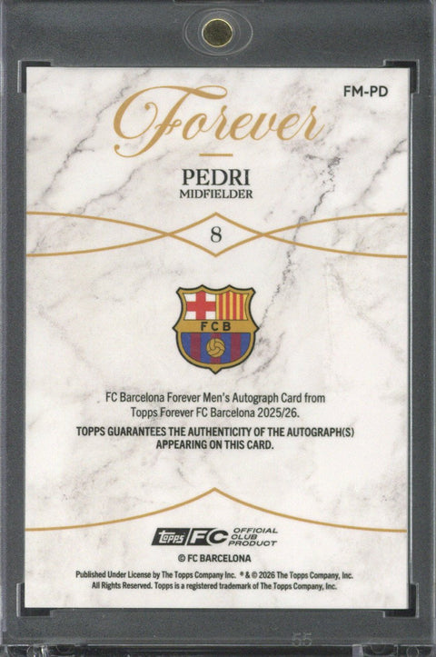 2025-26 Topps FC Barcelona Forever Pedri Autograph /25 #FM-PD