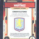 2025-26 Topps Gold UCC Emiliano Martinez Autograph /25