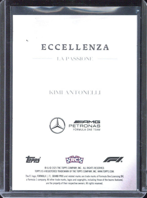 2025 Topps Eccellenza F1 Kimi Antonelli RC La Passione
