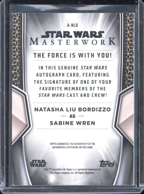 2025 Topps Masterwork Natasha Liu Bordizzo as Sabine Wren Autograph #A-NLB